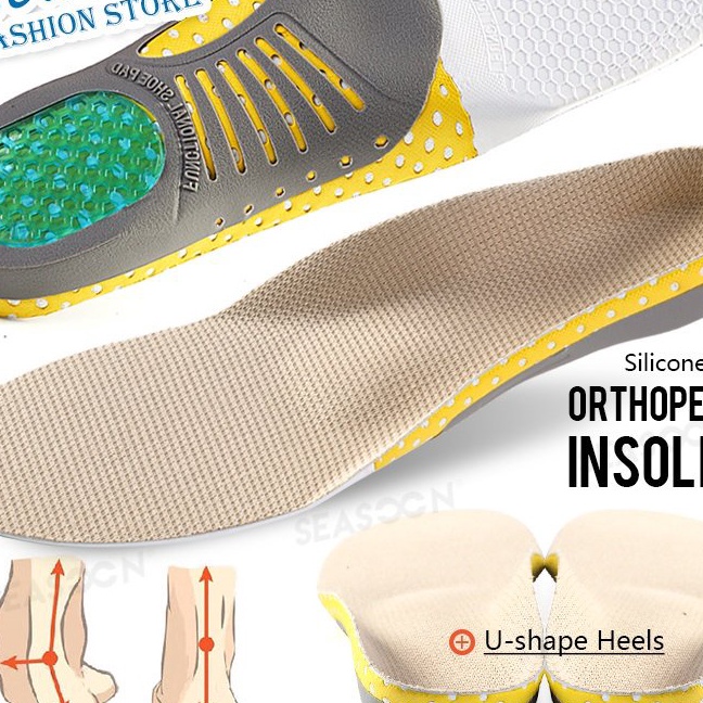 murah Premium Orthotic Gel Sol Ortopedi Datar Kaki Kesehatan Sole Pad Untuk Sepatu Insert Arch Dukun