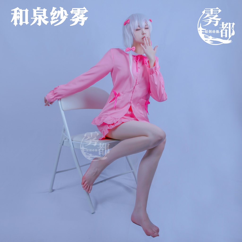 【wudu】 Eromanga Sensei cosplay Sagiri Izumi cosplay costume and Sagiri Izumi wig