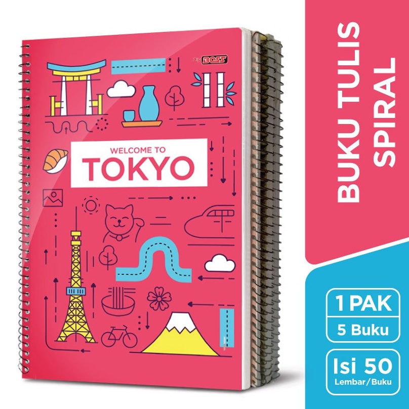 

KODE R93L Big Boss Buku Tulis Spiral 5 Lembar 5 Buku