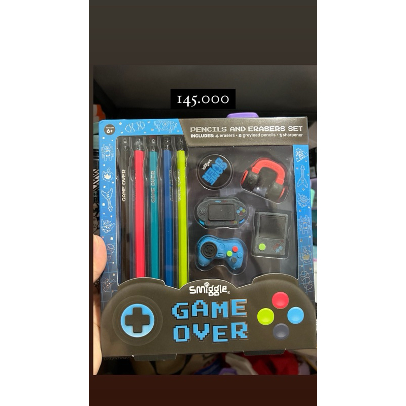 

Smiggle Pencil Eraser Set / Smiggle ori / Smiggle ready / Alat tulis anak / Smiggle / Pencil set Smiggle