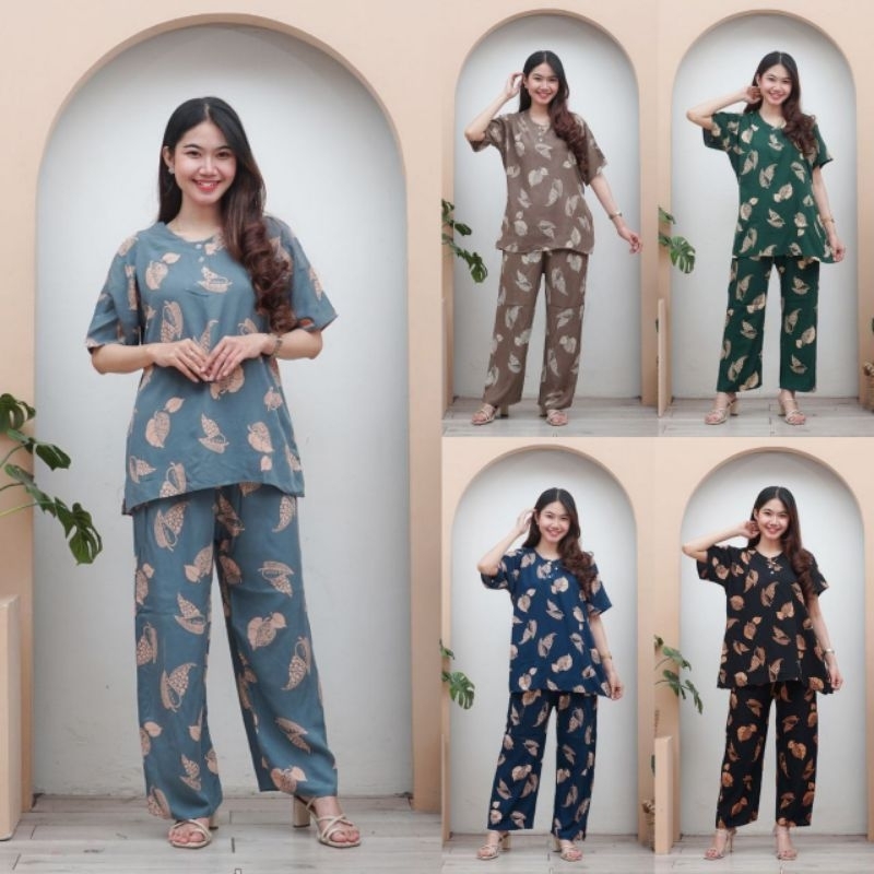 daster setelan celana panjang daster setelan jumbo celana rayon busui