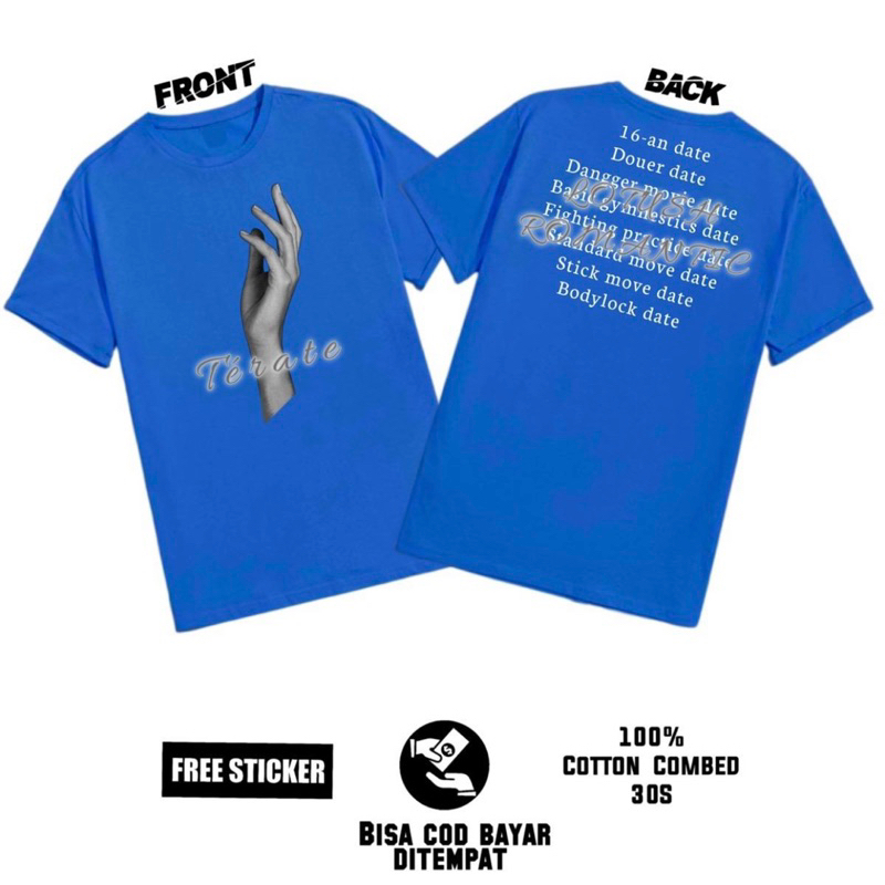 KAOS PSHT LOTUSH ROMANTIC Versi Biru Elektrik