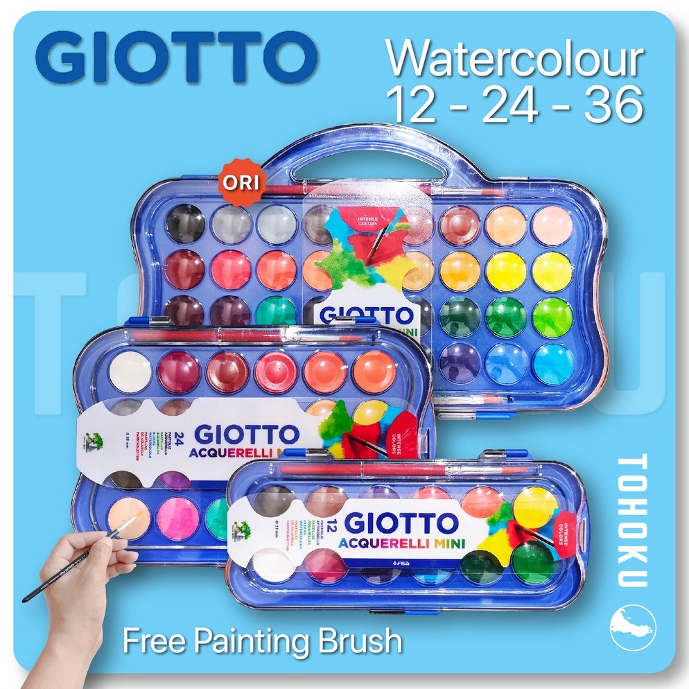 

KODE C18D Giotto Acquerelli Mini Water Color Cake Cat Air Set