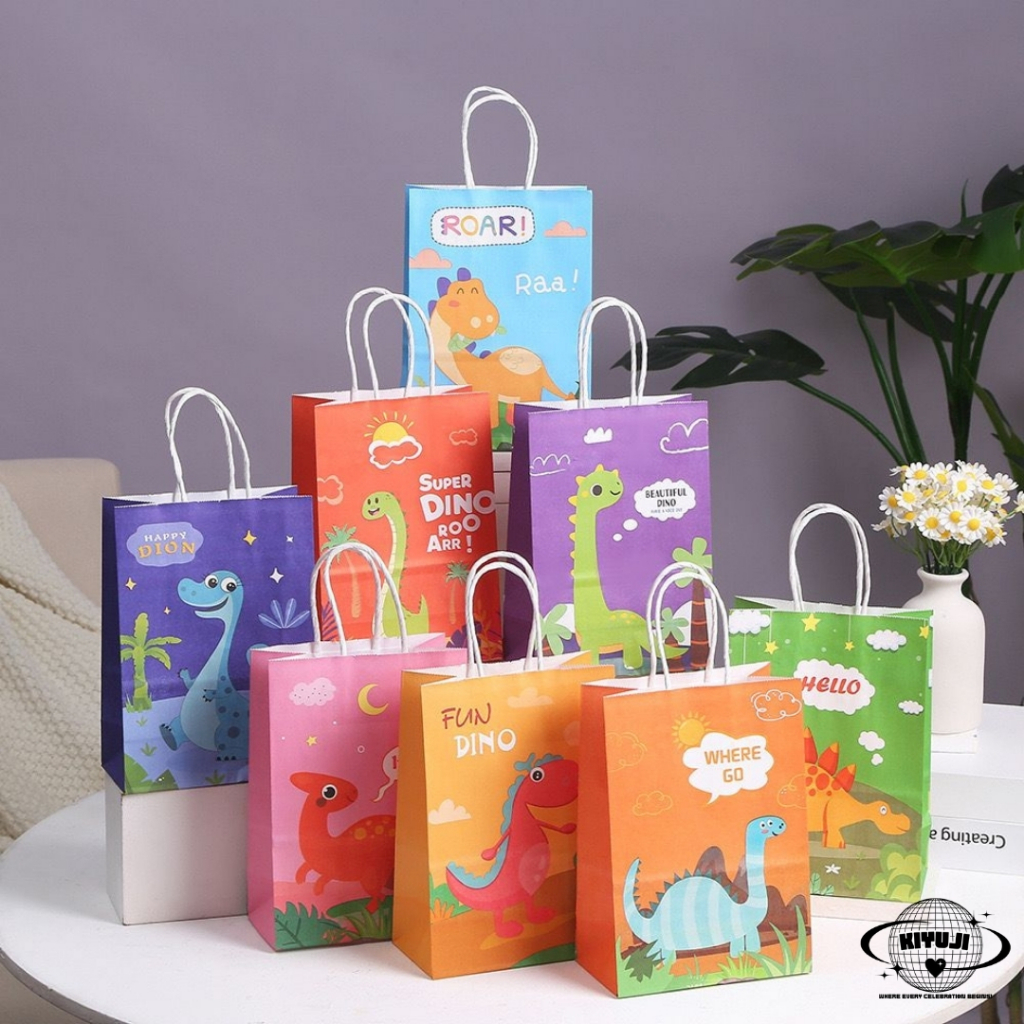 

Kiyuji Party Paper Bag Goodie Bag Dino Tas Kado Souvenir Snack