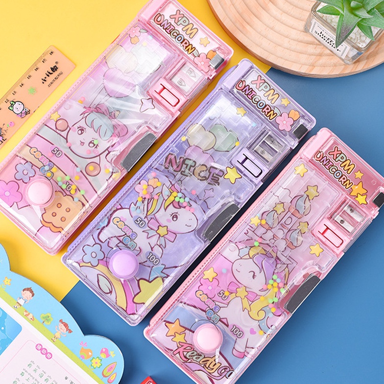 

KODE H68I Kotak pensil dengan mainan edukatifKotak Pensil Tempat pensil anak sekolah Pencil box case