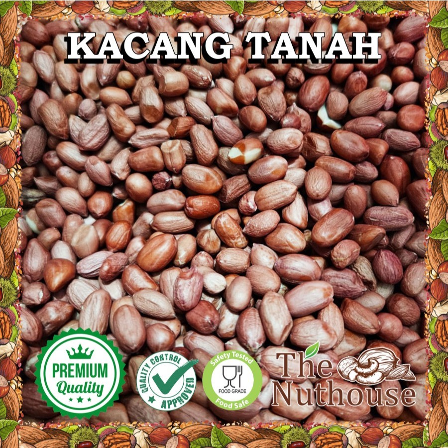 

NUTHOUSE Kacang Tanah Kulit Mentah / Skinned Peanut Kernel Raw