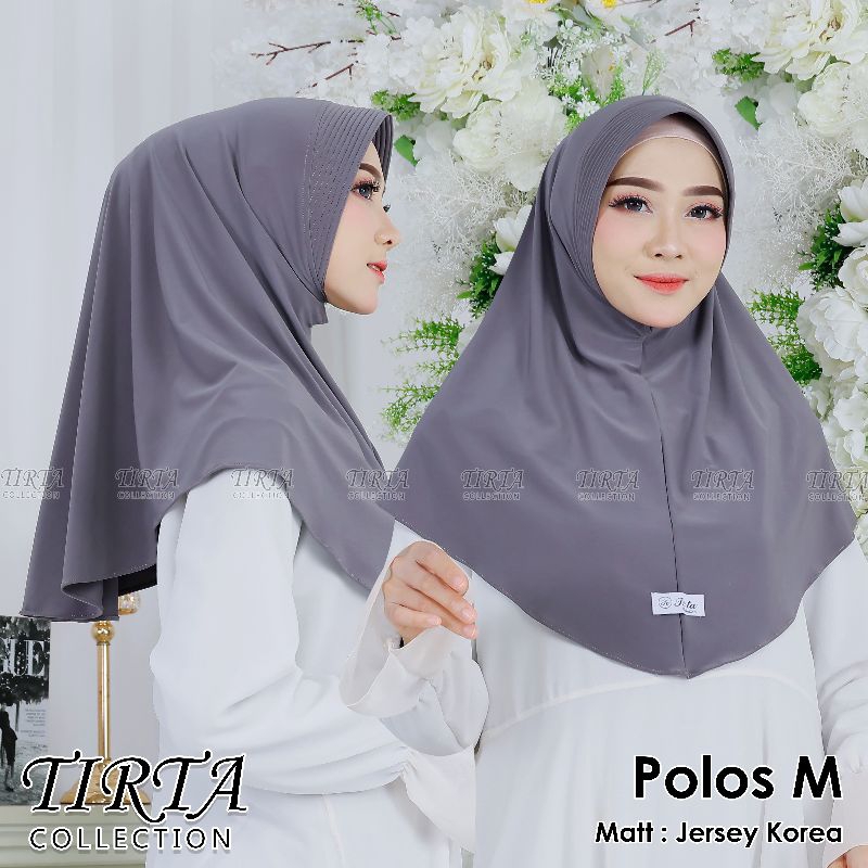 Hijab daily bergo polos Jersey Korea size M jilbab instan kerudung Khimar olahraga pakaian wanita te