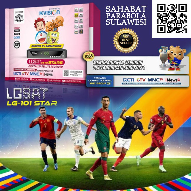 KODE O26N RECEIVER KVISION GOL LGSAT LG11 STARS EURO 224