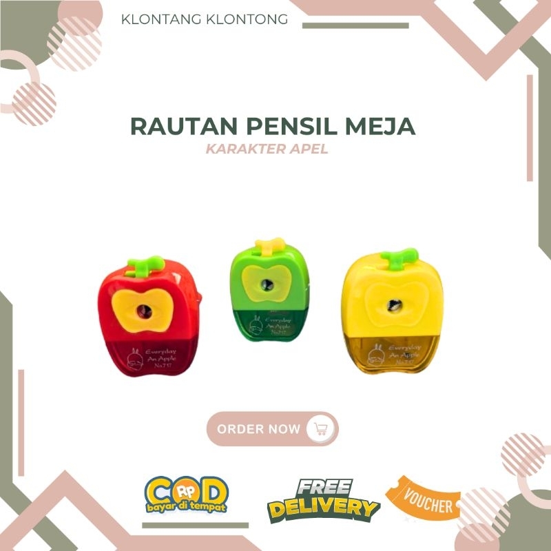 

Rautan Meja / Rautan pensil / Rautan Putar Buah Apel