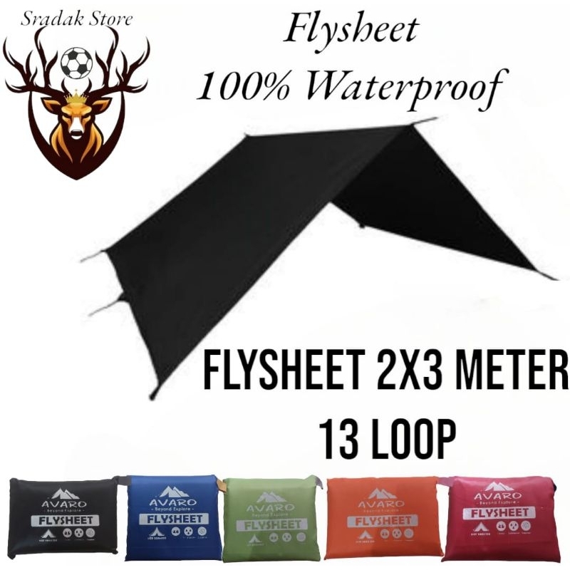 Flysheet 2x3, Flysheet Tenda Darurat, Tenda Camping, Tenda Pelindung Hammock, TendaBivak