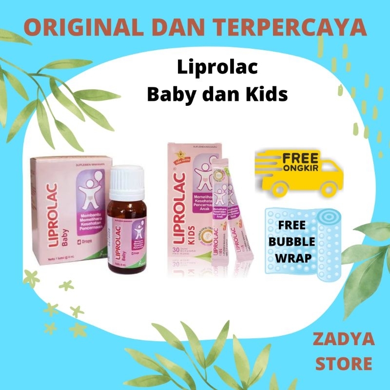 Liprolac Baby dan Liprolac Kids sachet box