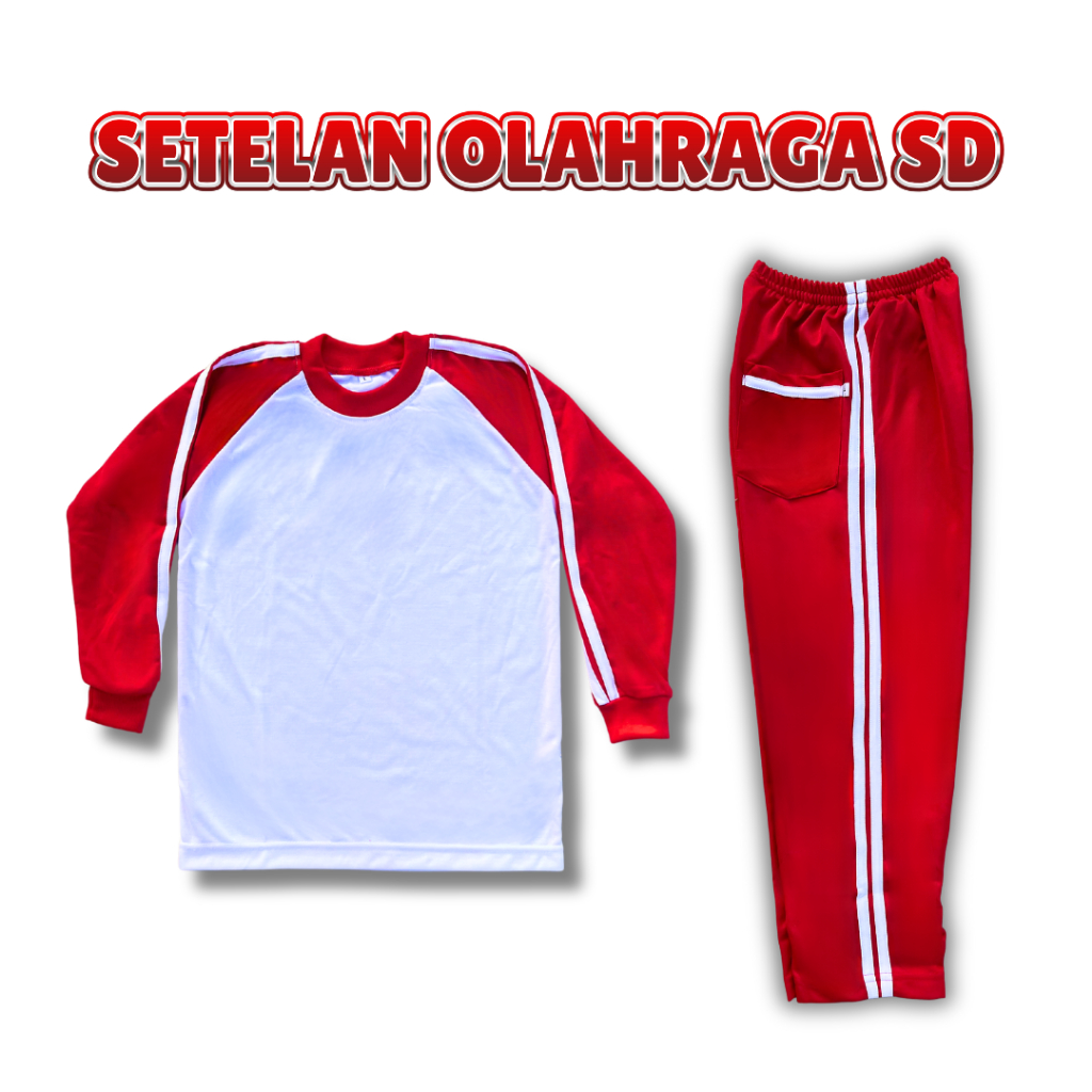 Setelan Kaos Olahraga SD