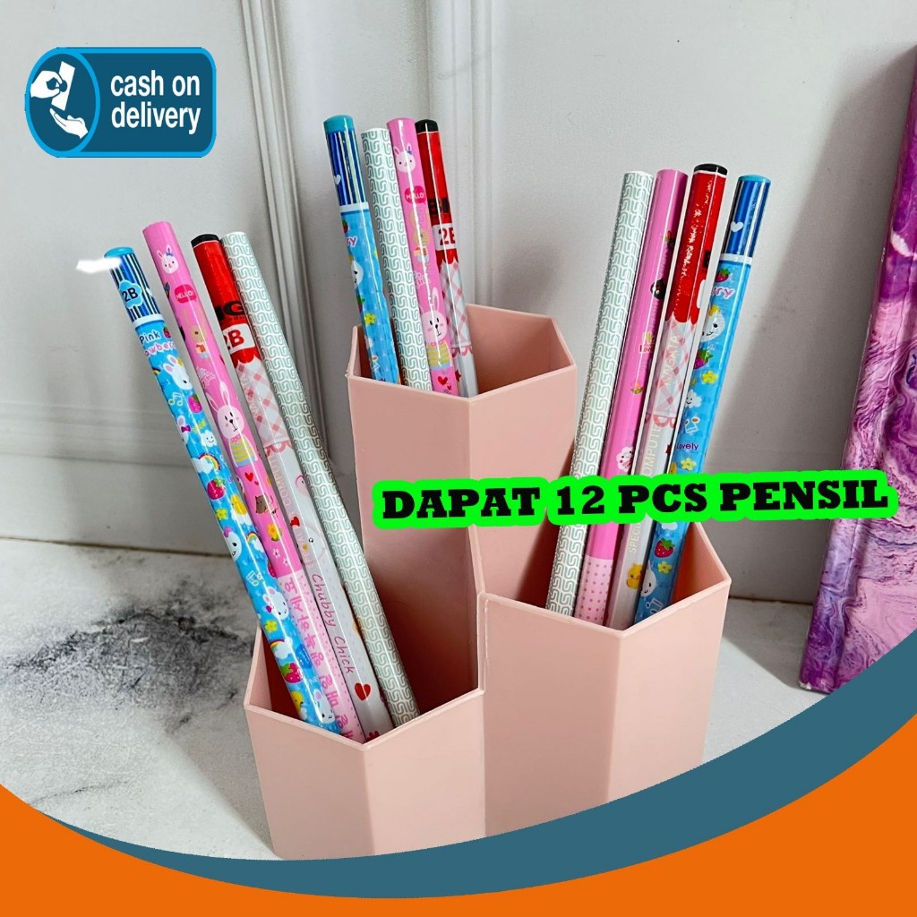 

PENSIL 2B WARNA-WARNI KARAKTER KARTUN 12 PCS PS-1253 PENCIL ERASER TEBAL ALAT TULIS KANTOR SEKOLAH KANTOR MURAH TERMURAH COD