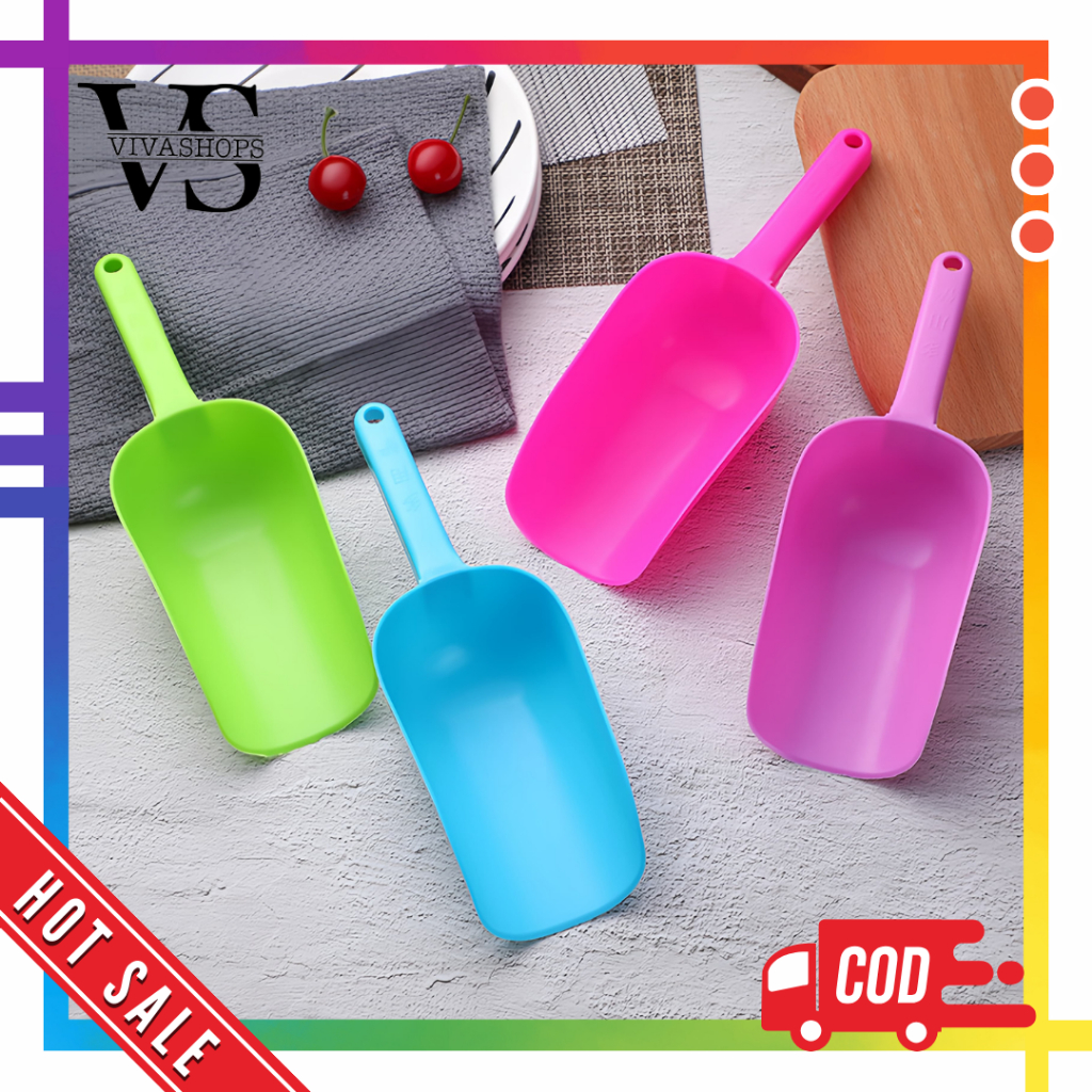 Sekop Plastik Es Batu / Sendok Es Batu Ice Bar Scoop / Sendok Sekop Es Batu Tepung Plastik