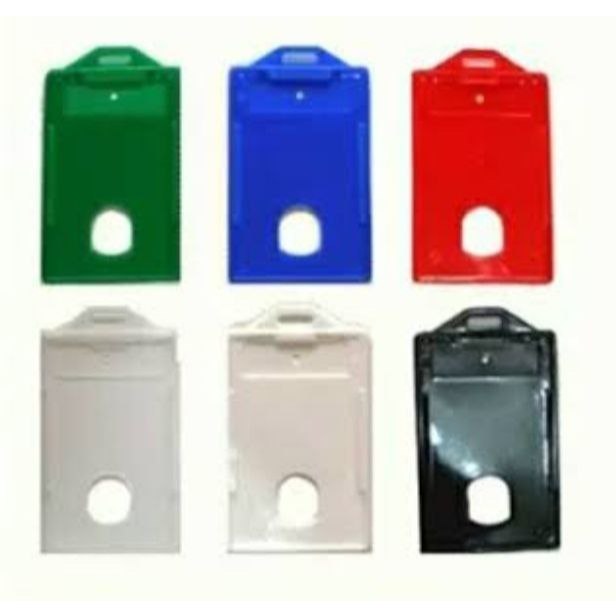 

casing id card holder / tempat kartu id card / 1 pcs bahan plastik warna - hijau daun