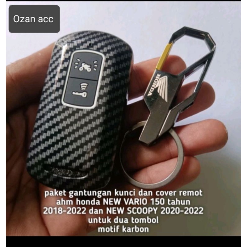 Paket gantungan kunci dan cover remot new Vario 150 125 2018 - 2022 New Scoopy prestige 2020 - 2022 