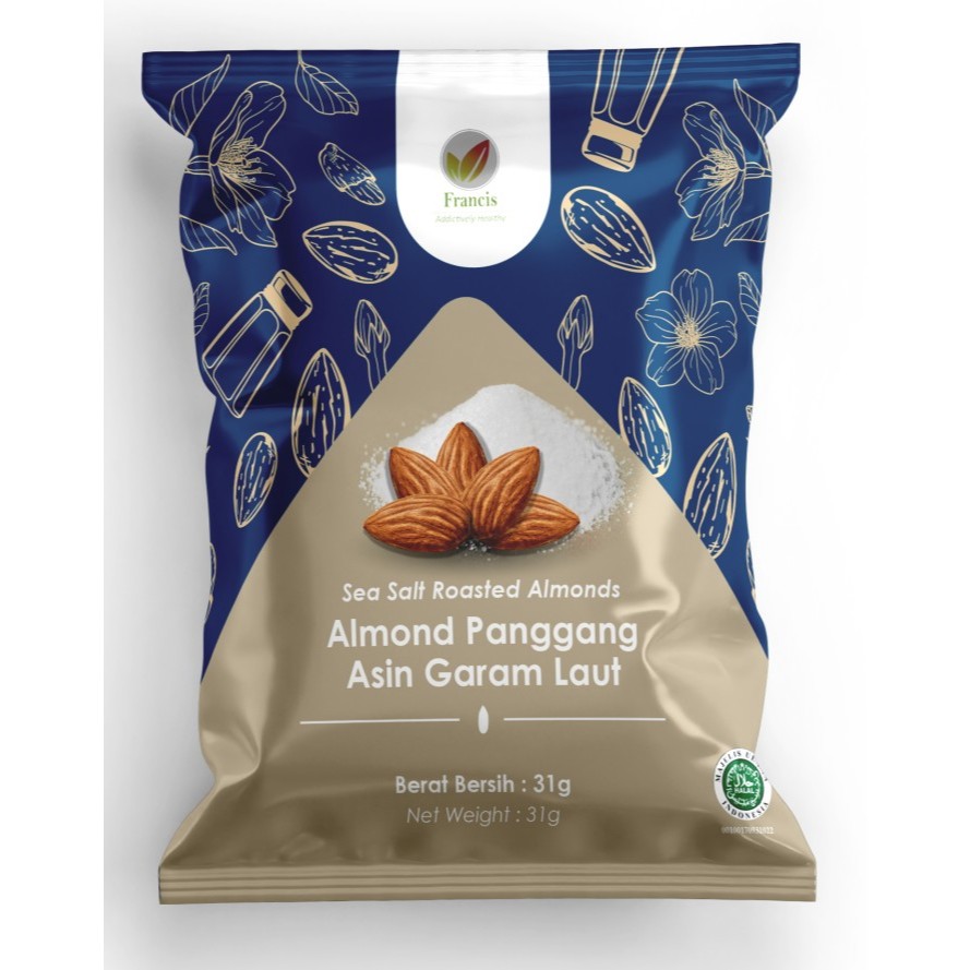 

Francis -Almond Panggang Asin / Sea Salt Roasted Almond | Small Size