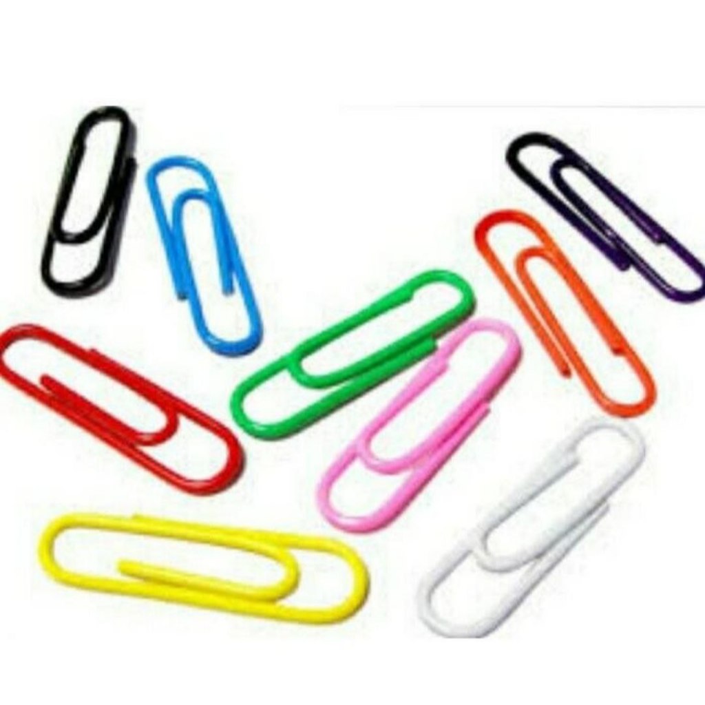 

Klip kertas lucu warna pastel paper klip metalic satuan / Ecer Warna - Hitam