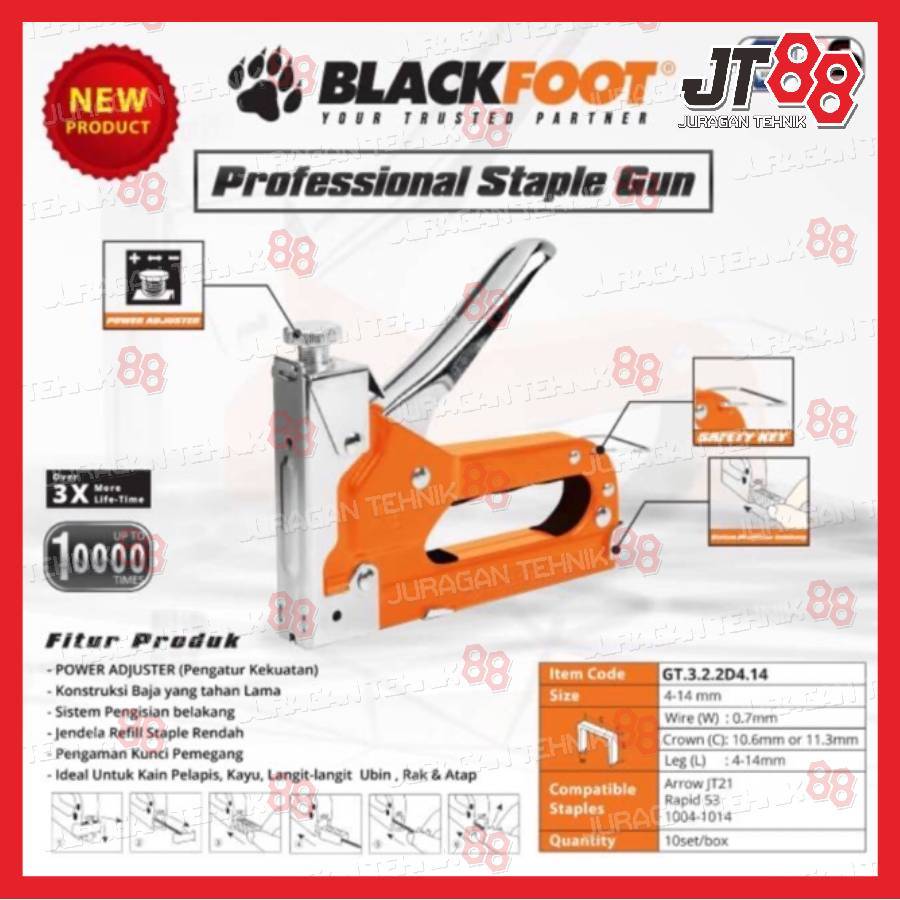 

BLACKFOOT Staples Gun Heavy Duty - Staples Tembak Manual