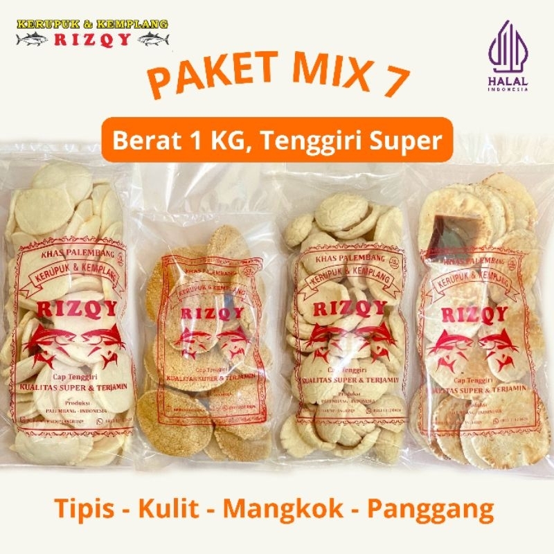 

PAKET KEMPLANG MIX 7 TIPIS KULIT MANGKOK PANGGANG SUPER IKAN TENGGIRI ASLI PALEMBANG