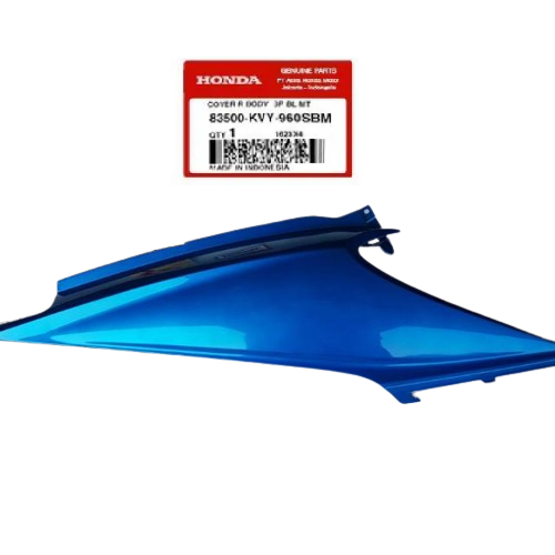 Cover R Body Blue Cover Body Kanan Biru BeAT Karburator Part Number 83500KVY960SBM