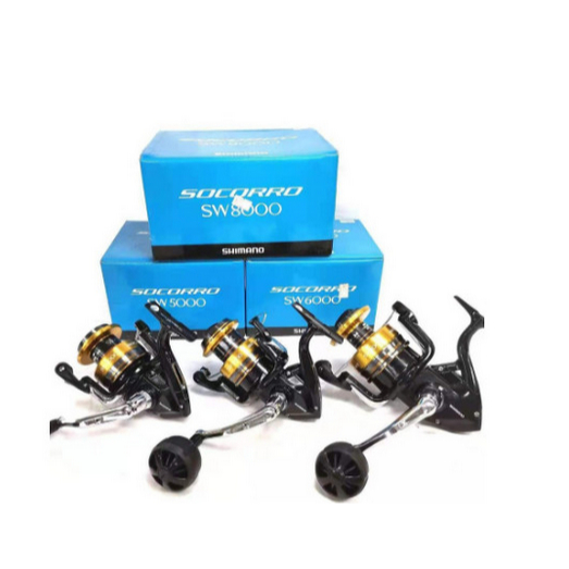 Gulungan Senar Pancing Rel Rell Shimano Socorro SW 8000 Heavy Duty Saltwater Spinning