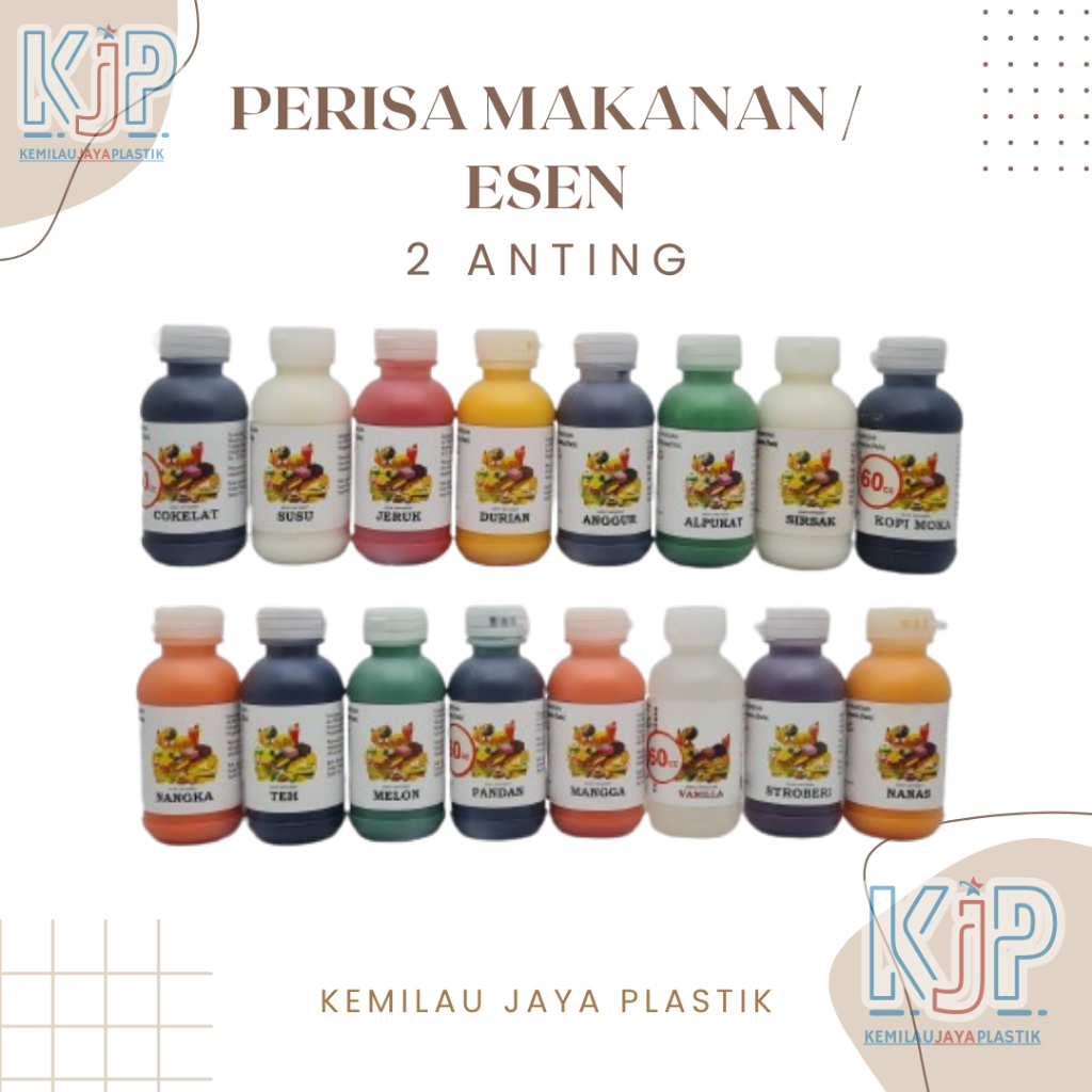 

Perisa Makanan / Esen 2 Anting / Esen Pasta Seger & CO 60 ML LENGKAP