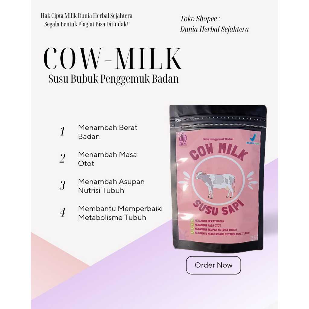 

COW MILK PENGGEMUK BADAN penambah berat badan susu penggemuk badan suplemen penggemuk badan