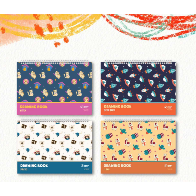 

Asaba Stationery- Doodle Dazz Buku Gambar Spiral A4 Little Artist