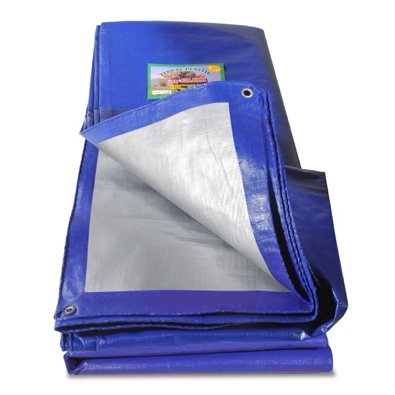 Terpal Biru Tenda Tebal Jumbo Ukuran 3x4.4x5.4x6 Plastik Berkualitas Tradisinal Kuat