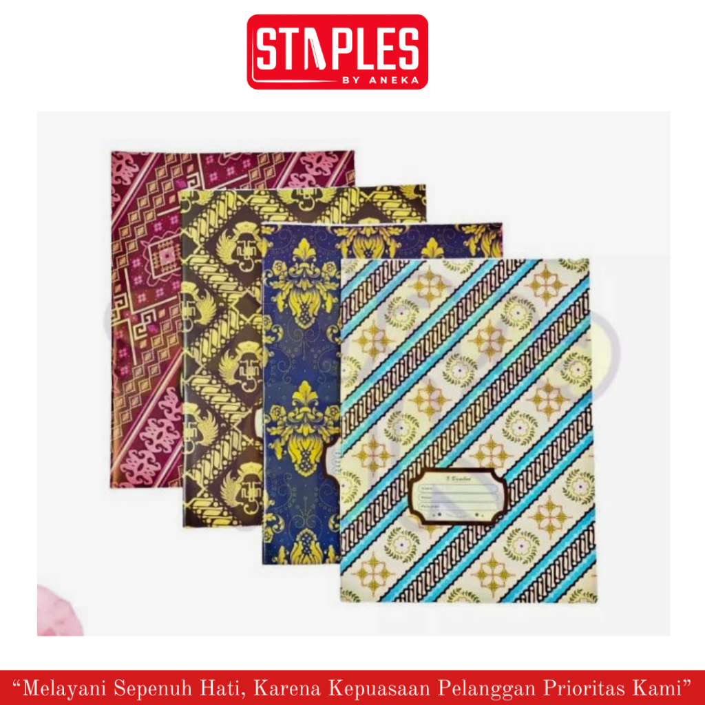 

Sampul Buku Kwarto / Sampul Buku Boxy Batik / Sampul Buku Batik Isi 20 Lembar / Sampul Batik