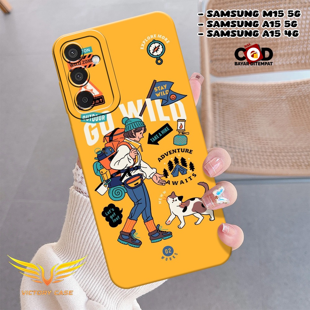 Case Hp Samsung M15 5G/A15 5G/A15 4G Terbaru Motif Aesthetic Bahan Softcase Silikon Lentur & Tebal