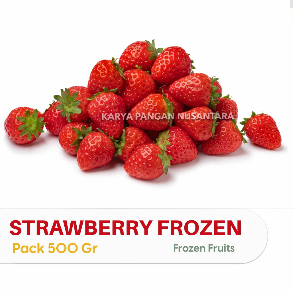 

BUAH STRAWBERRY FROZEN FRUIT BUAH STROBERI BEKU PACK 500 GRAM