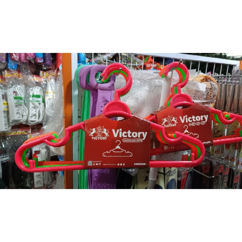 Hanger Gantungan Baju Victory Exclusive Isi 6pcs Tebal Panjang 38cm
