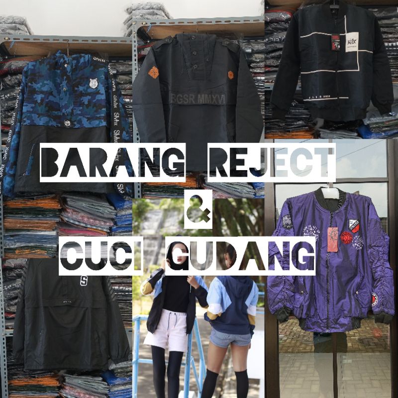 JAKET BARANG REJECT - JAKET CUCI GUDANG ORIGINAL - PRIA WANITA - TERMURAH
