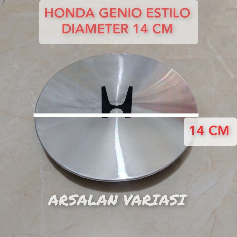Dop roda tutup velg mobil honda GENIO ESTILO diameter 14 cm harga satuan/1pcs