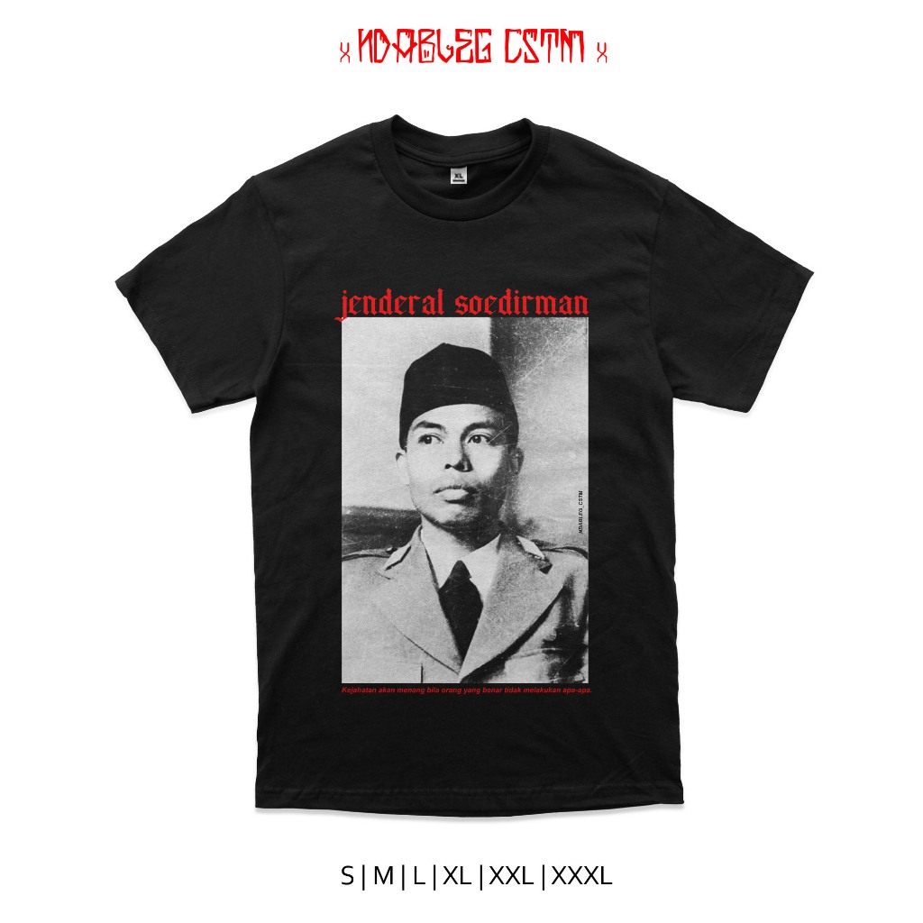 kaos tokoh jendral soedirman combed 24s