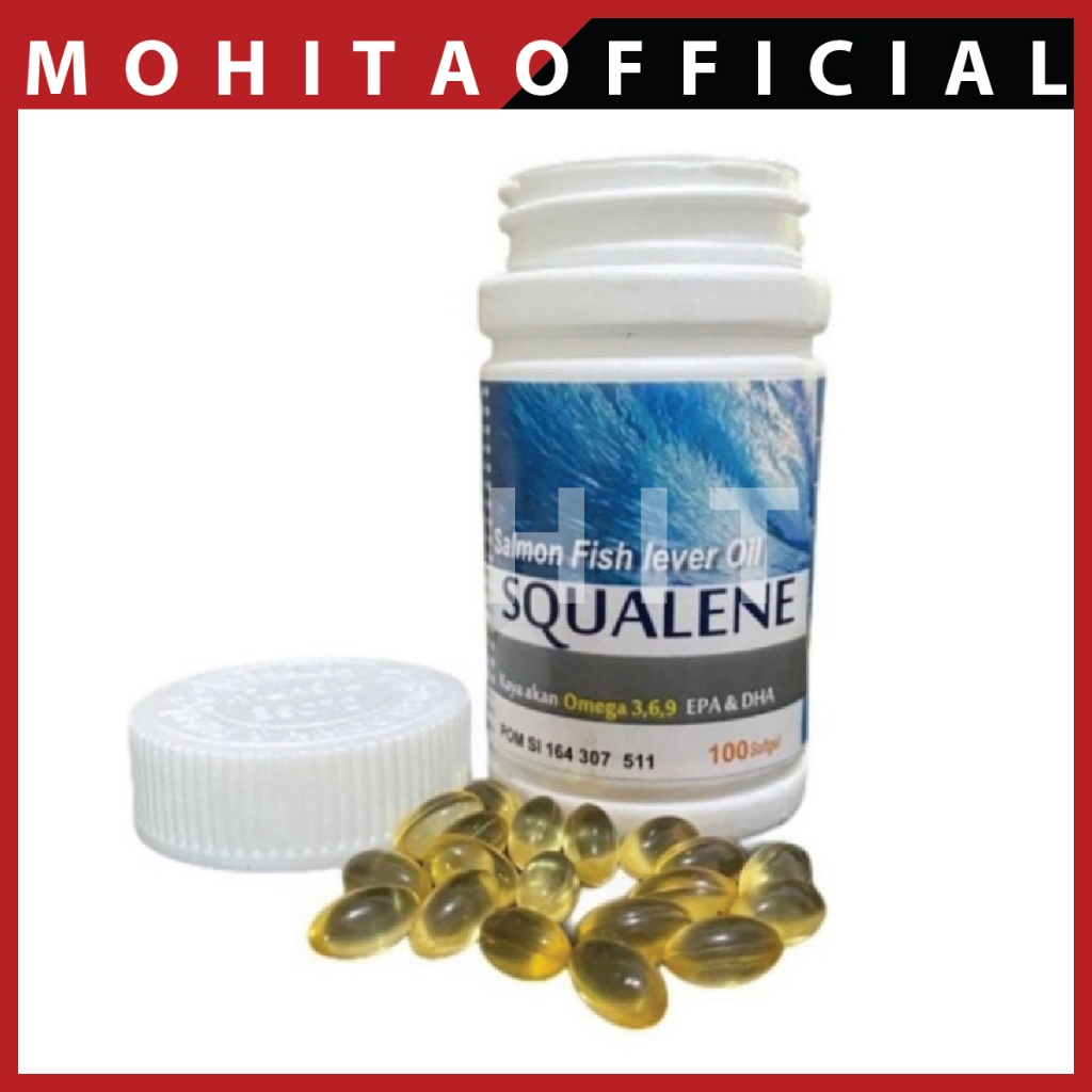 fish oil 100pcs/squalene/fish oil anak/minyak ikan/salmon oil/salmon dna/cod liver oil/suplemen anak