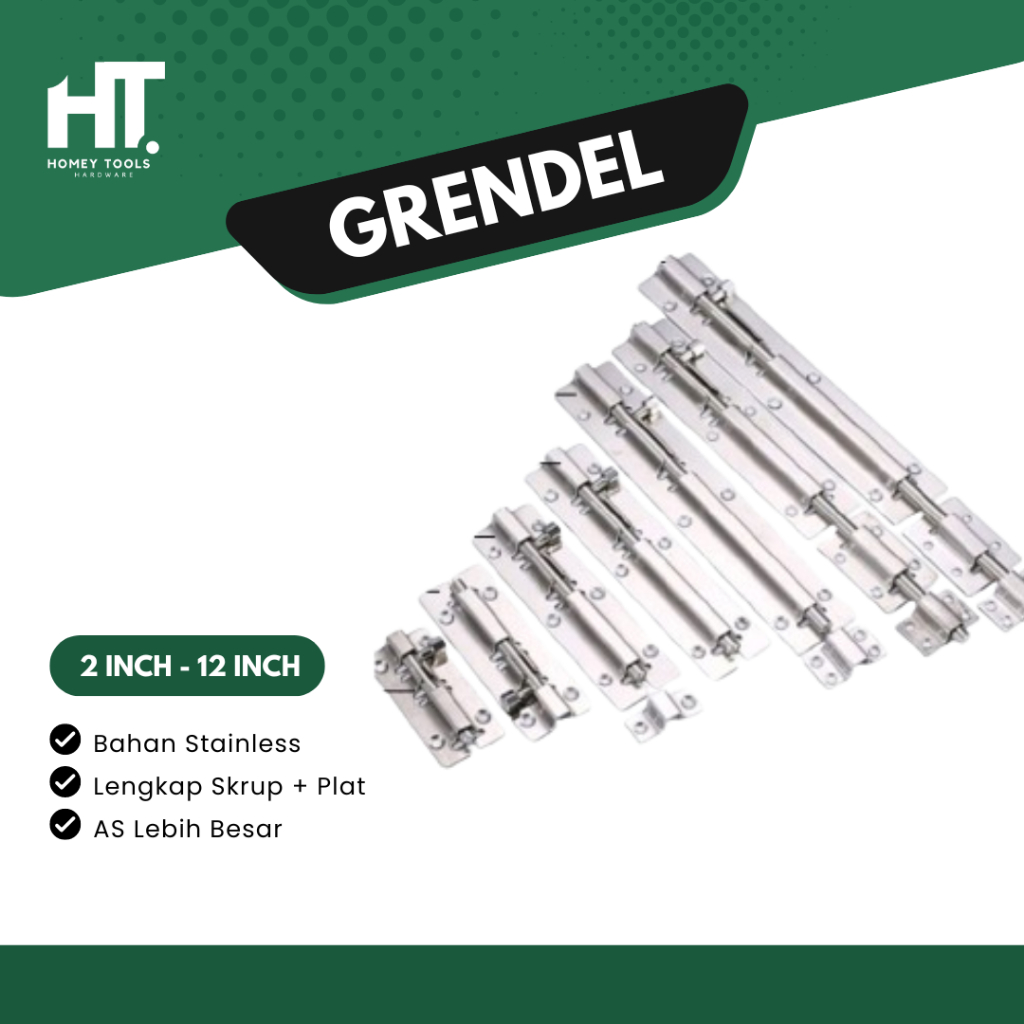 ONAT Gerendel Pintu / Grendel Steinless / Gerendel jendela / Gerendel Slot Pintu Jendela