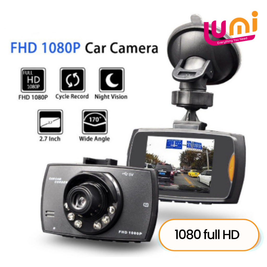 Kamera Dashcam DVR G30 Perekam Vidio Dashboard Mobil Depan Recorder Full HD 1080P 2.7" Car DVR Camer