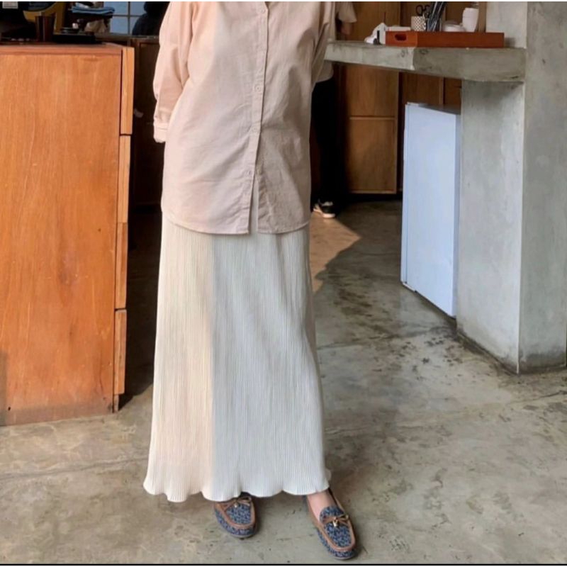 Rok Plisket Span Wavy Premium / Rok Span Lidi / Rok Plisket / Rok Plisket Lidi / Span Lidi / Wavy Sk