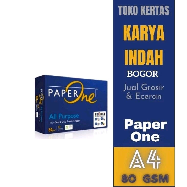 

PaperOne 80 GSM A4 F4 kertas printing dan photocopy paper