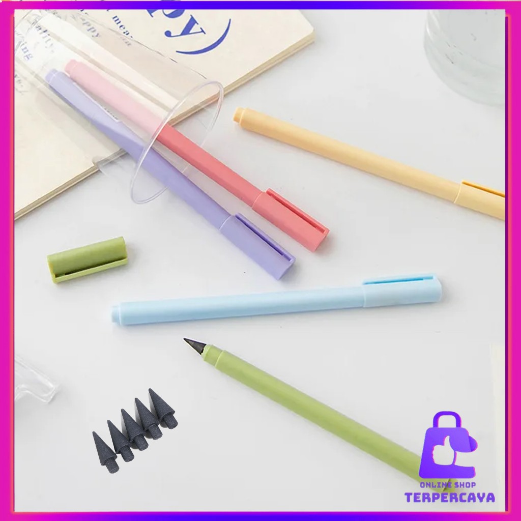 

OST Pensil Eternal Graphite Pencil Like Pen Untuk Sketsa Lukis Art Tidak Perlu Diasah Warna-Warni Lucu Tanpa Isi Warna Macaroon Pensil Abadi Tak Bisa Habis
