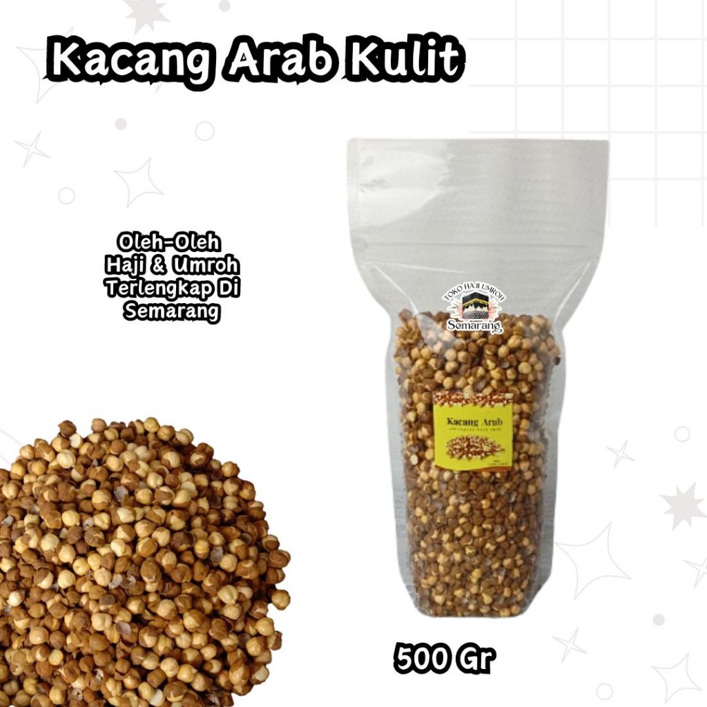 

Kacang Arab KULIT Repack 500 Gram Gurih Enak Khas Arab Saudi Original 100% Makanan Oleh Oleh Haji Dan Umroh