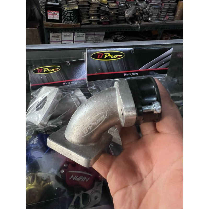INTEK INTAKE MANIFOLD MANIPOL LEHER ANGSA B PRO BALAP KOTAK JUPITER-MIO-VEGA-SMASH 30-32-33-34-35 PE