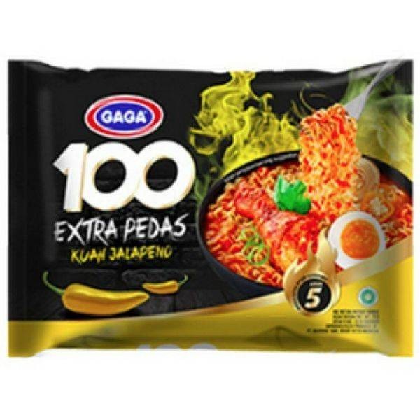 

Gaga 100 Extra Pedas Kuah Jalapeno / Mie Instan Kuah Pedas 75Gr