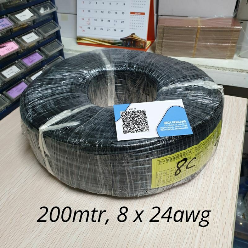 Kabel isi 8, 200 meter | kabel AWG 24 x 8 Jalur