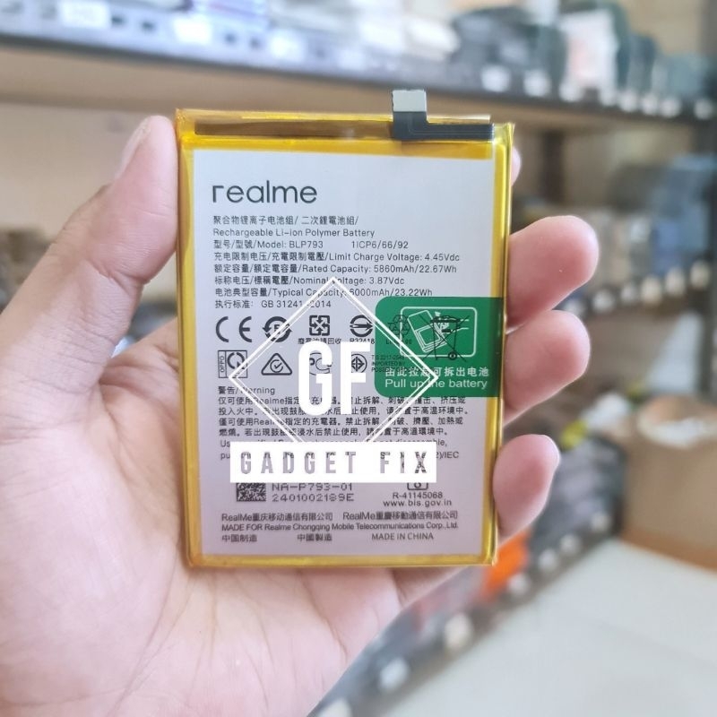 Baterai Batre Realme BLP793 Original HP Realme C11 RMX2185 Battery Batrei Tanam Rilmi