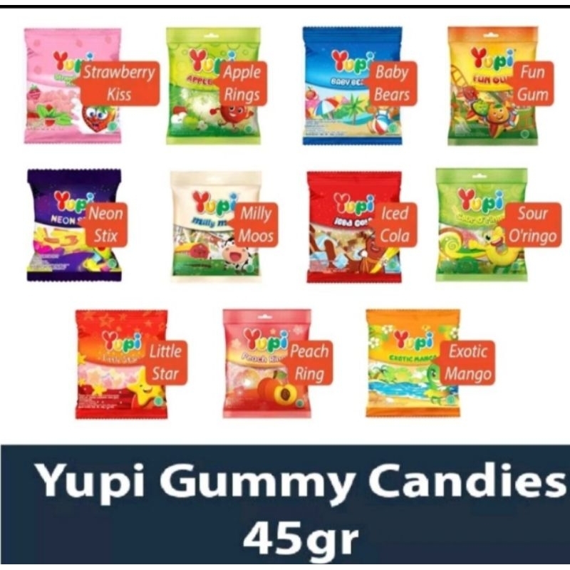 

Permen Yupi All Varian - Permen Yupi Strawberry Kiss 45 gr (dalam tidak pakai kemasan )