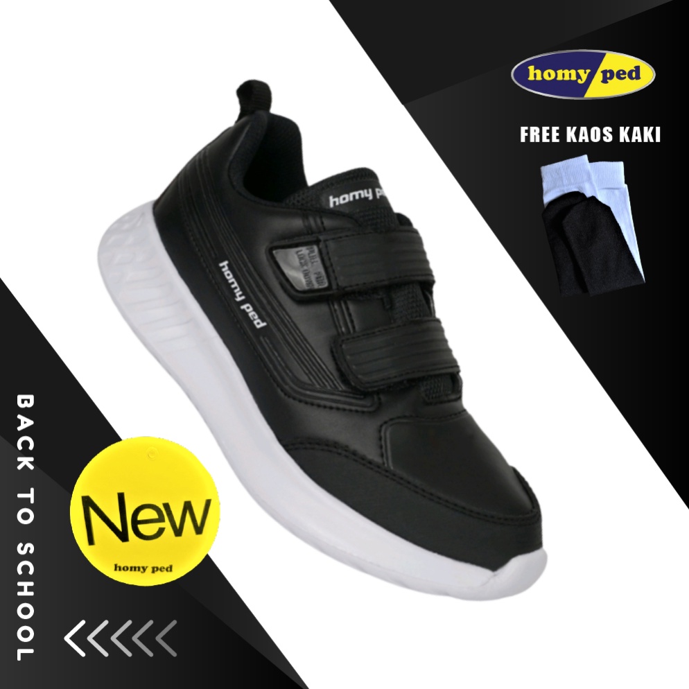 KODE H65U homyped jovan 2 sepatu sekolah anak laki laki sd original branded sepatu homyped anak laki